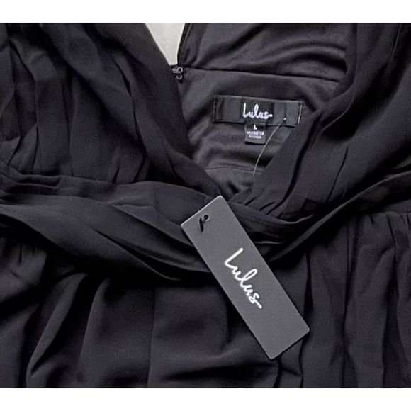NWT Lulu's Heavenly Hues Black Maxi Dress - Picture 16 of 16
